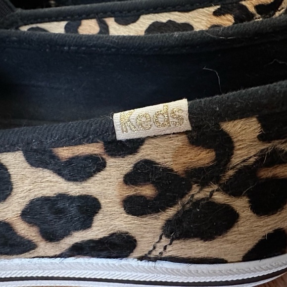 Keds Kate Spade Leopard Haircalf Sneakers Women's Size 8 - Picture 5 of 6